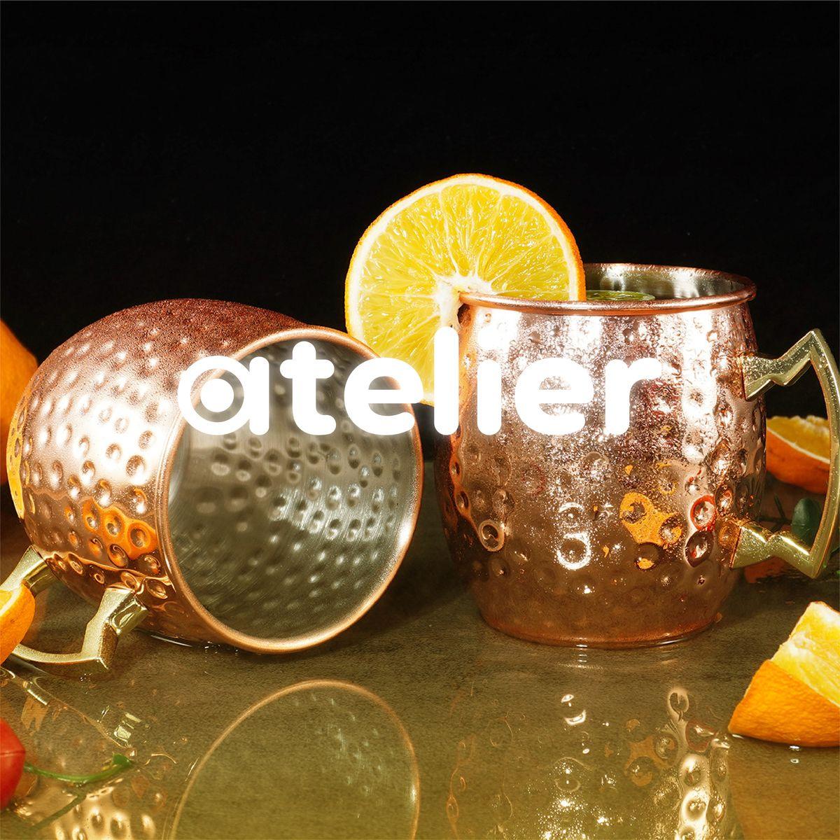 Mugs Cobre Moscow Mule Vasos Coctel Atelier 500 Ml Set x2-6