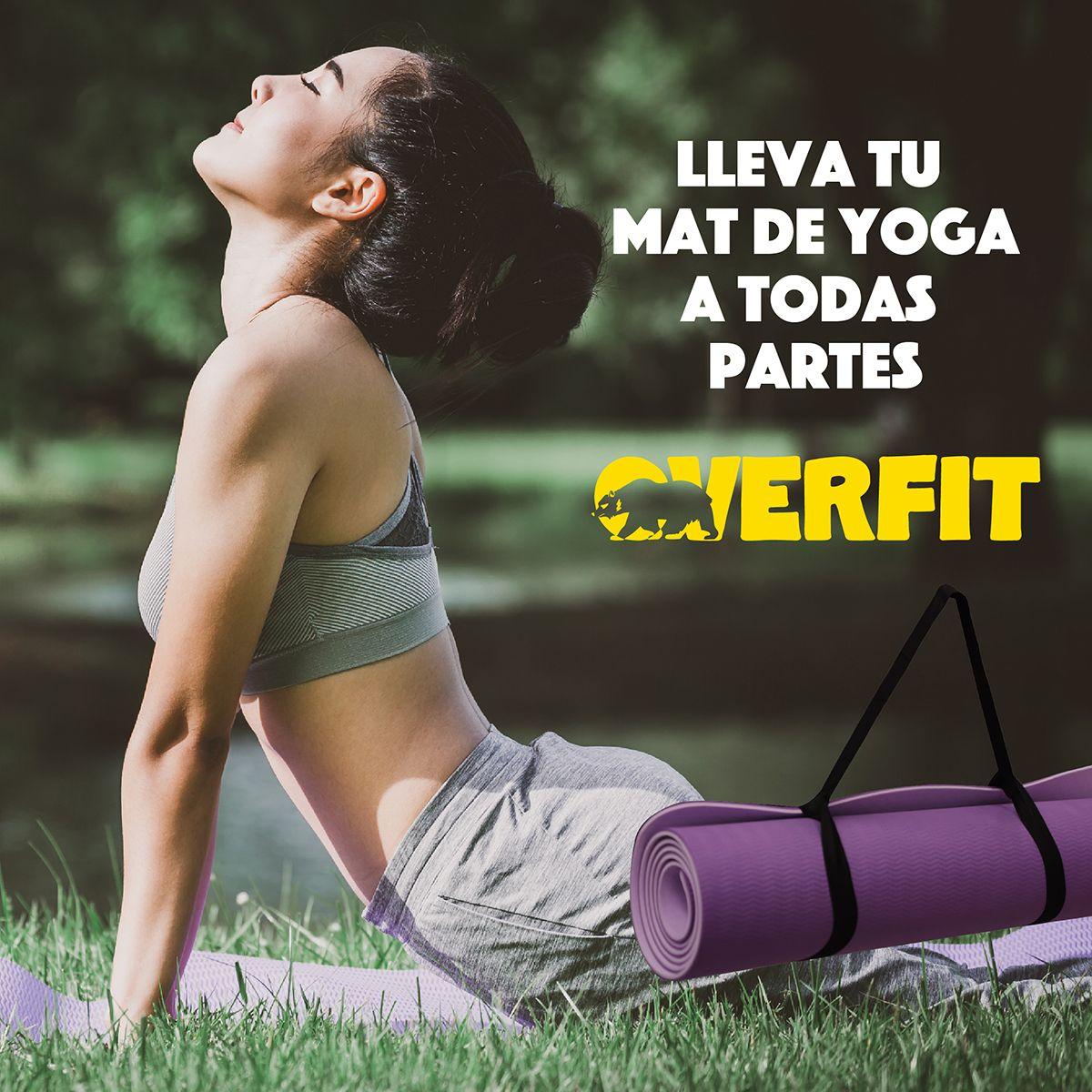 Mat Yoga Tpe 8mm Overfit Ejercicio Alfombra Con Lineas Guia-9
