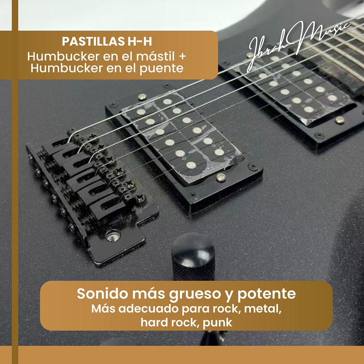 Guitarra Electrica BG 39" Ibrah Music + Amplificador 20 W-3