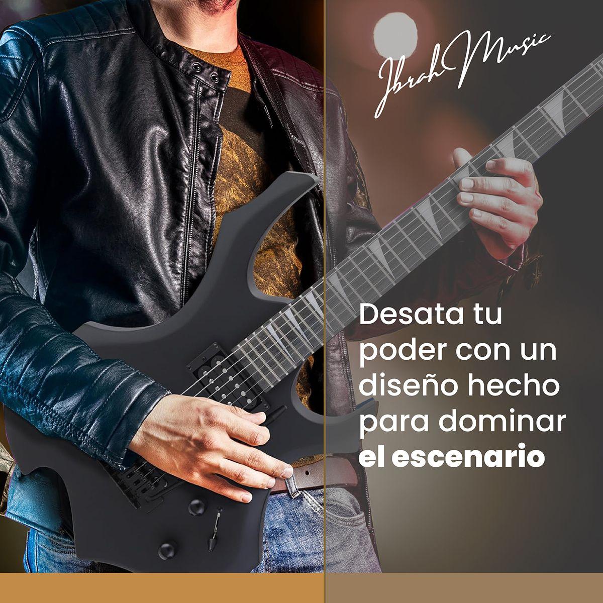 Guitarra Electrica BG 39" Ibrah Music + Amplificador 20 W-8