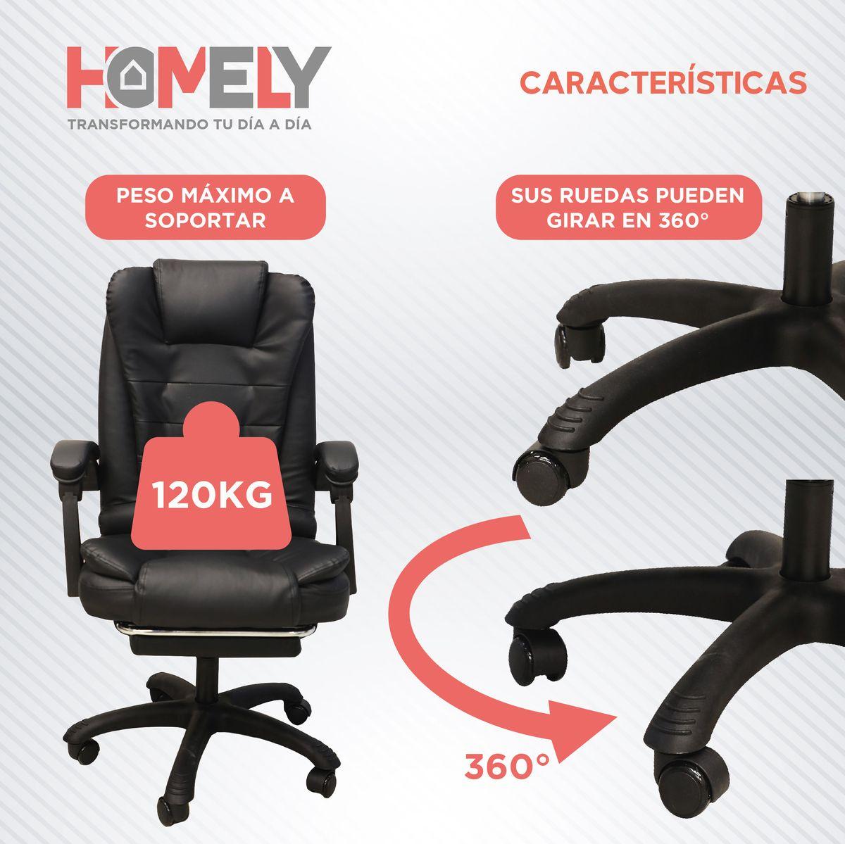 Silla Premium Escritorio Reclinable con Apoyapies Homely-2