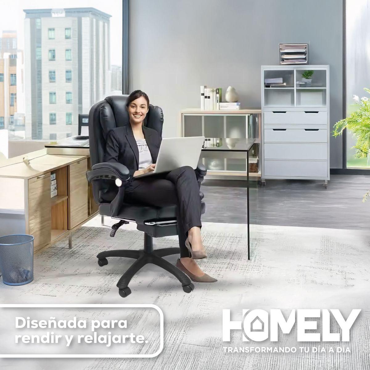 Silla Premium Escritorio Reclinable con Apoyapies Homely-7