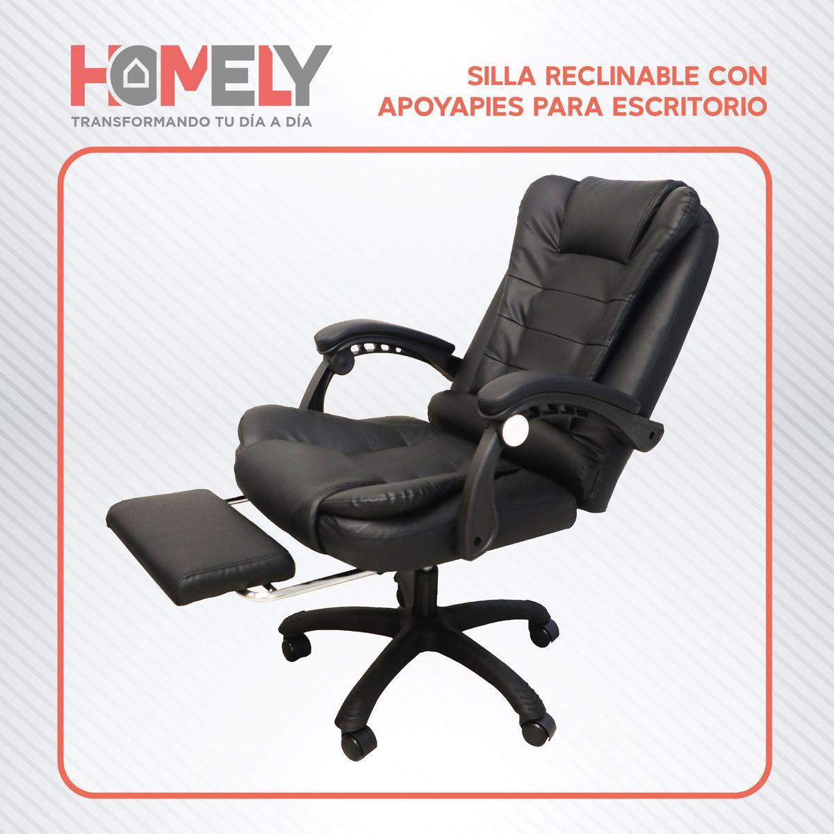 Silla Premium Escritorio Reclinable con Apoyapies Homely-9