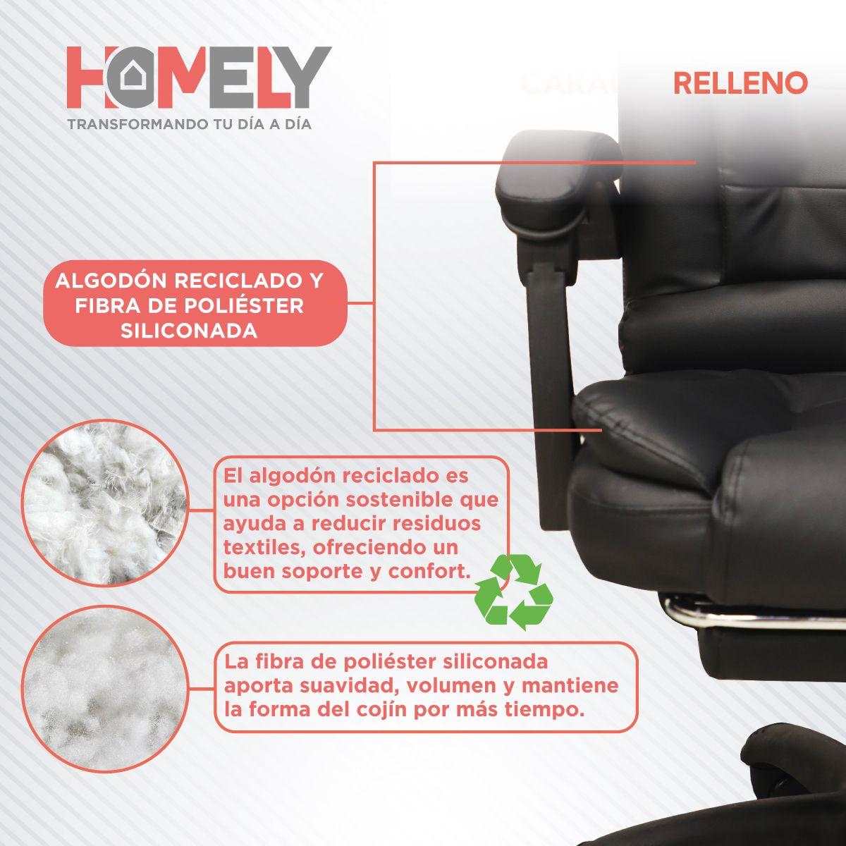 Silla Premium Escritorio Reclinable con Apoyapies Homely-4