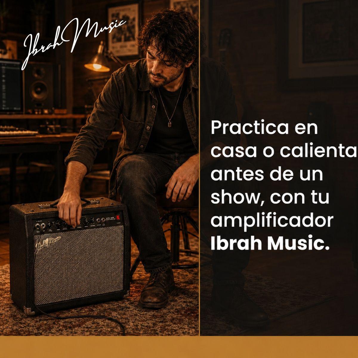 Amplificador De Guitarra Electrica Ibrah Music Modelo Atg-30 De 30w Negro-7