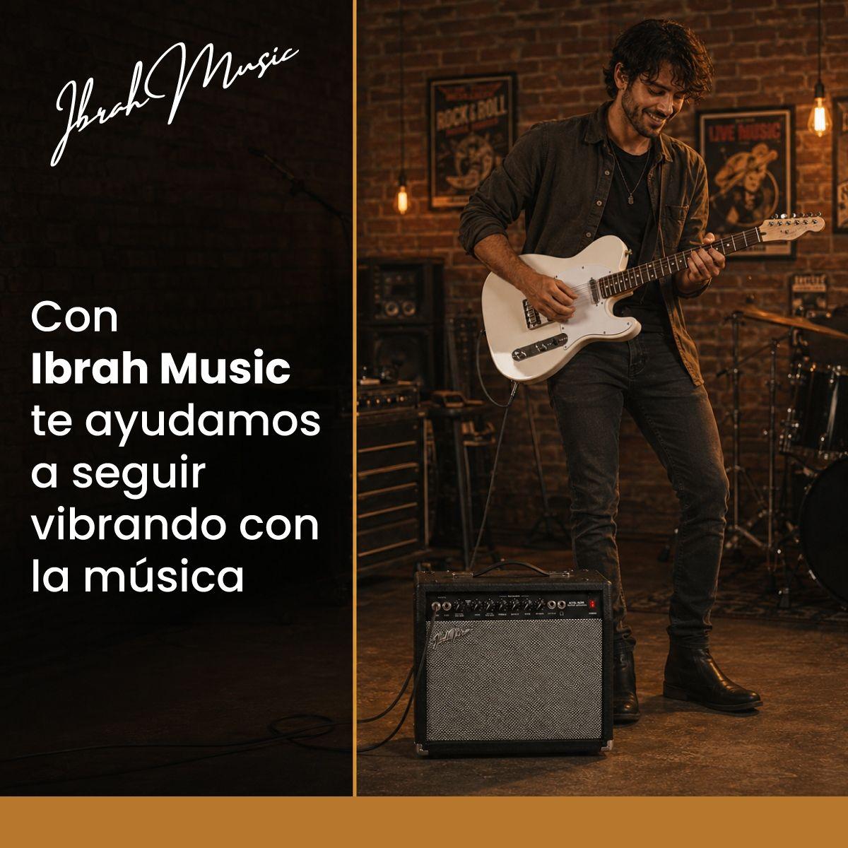 Amplificador De Guitarra Electrica Ibrah Music Modelo Atg-30 De 30w Negro-8