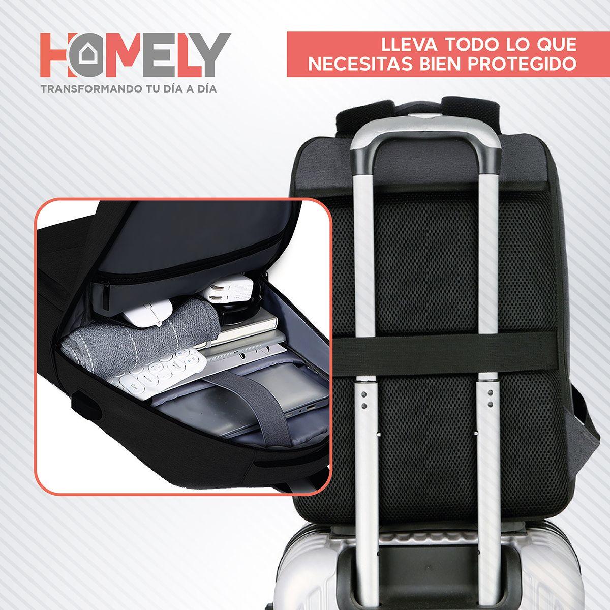 Mochila Notebook Antirrobo Homely Impermeable Ejecutiva-6