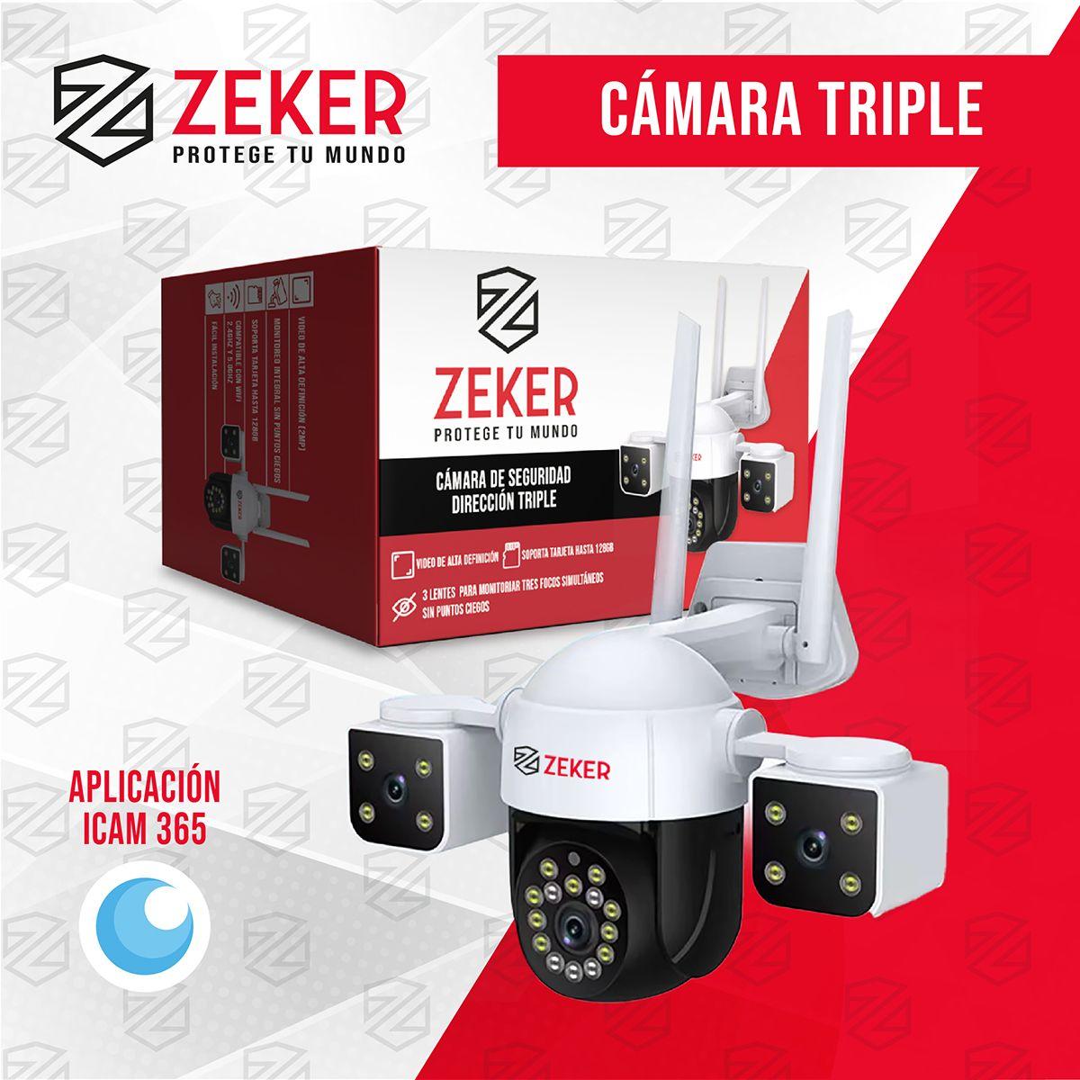 Camara De Seguridad Helicopter Zeker 6MP 5G Wifi Exterior-9