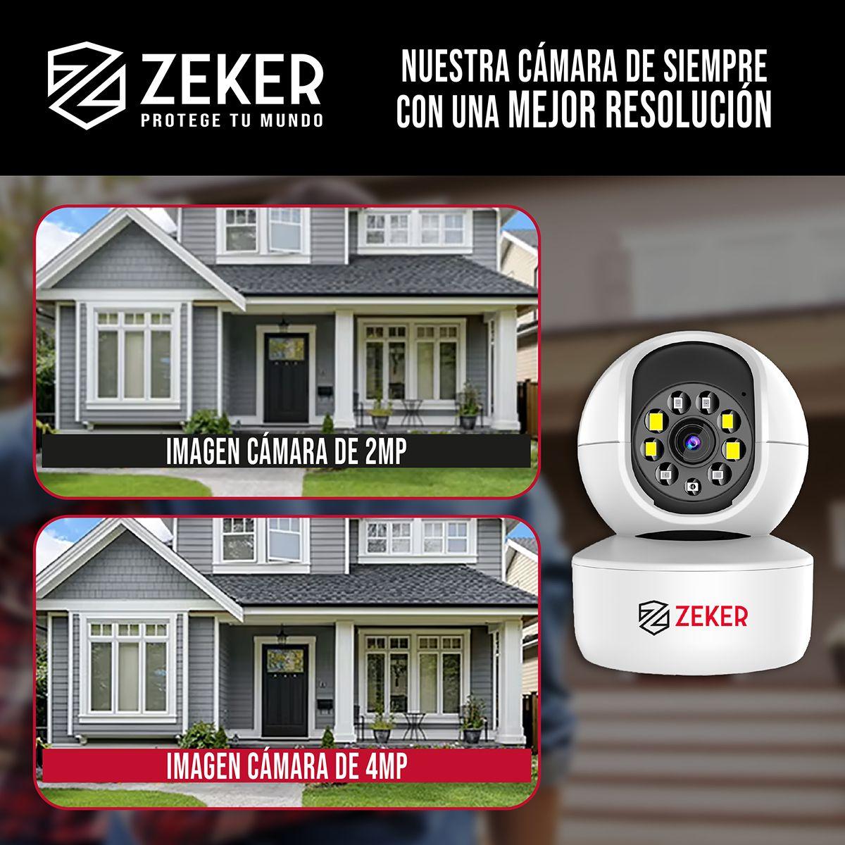 Camara De Seguridad Interior Wifi Ip Zeker 4mp 5g Pan Tilt-8