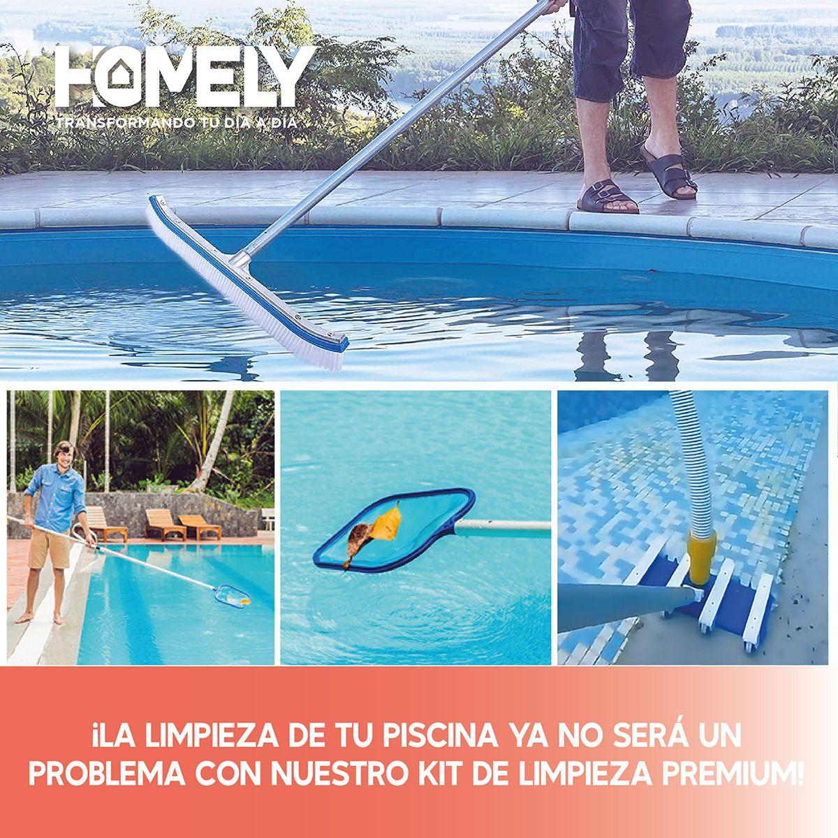 Limpiafondos Piscina Homely + Pértiga 2.4m + Accesorios-6