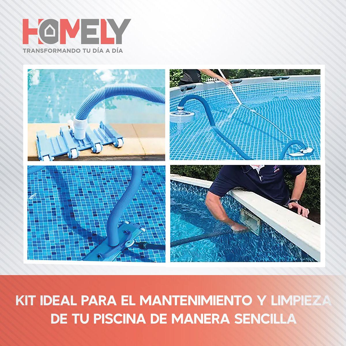 Limpiafondos Piscina Homely + Pértiga 2.4m + Accesorios-5
