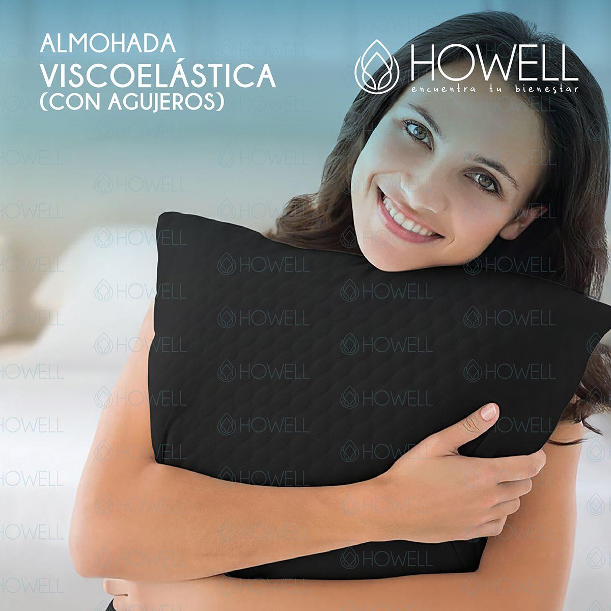 Almohada Cervical Memory Foam Howell Visco Carbon Aircell-7