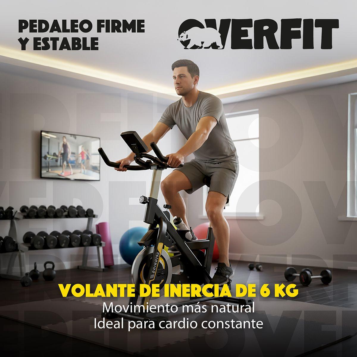 Bicicleta de Spinning Pro Overfit Estatica Fitness Gym 6 kg-5