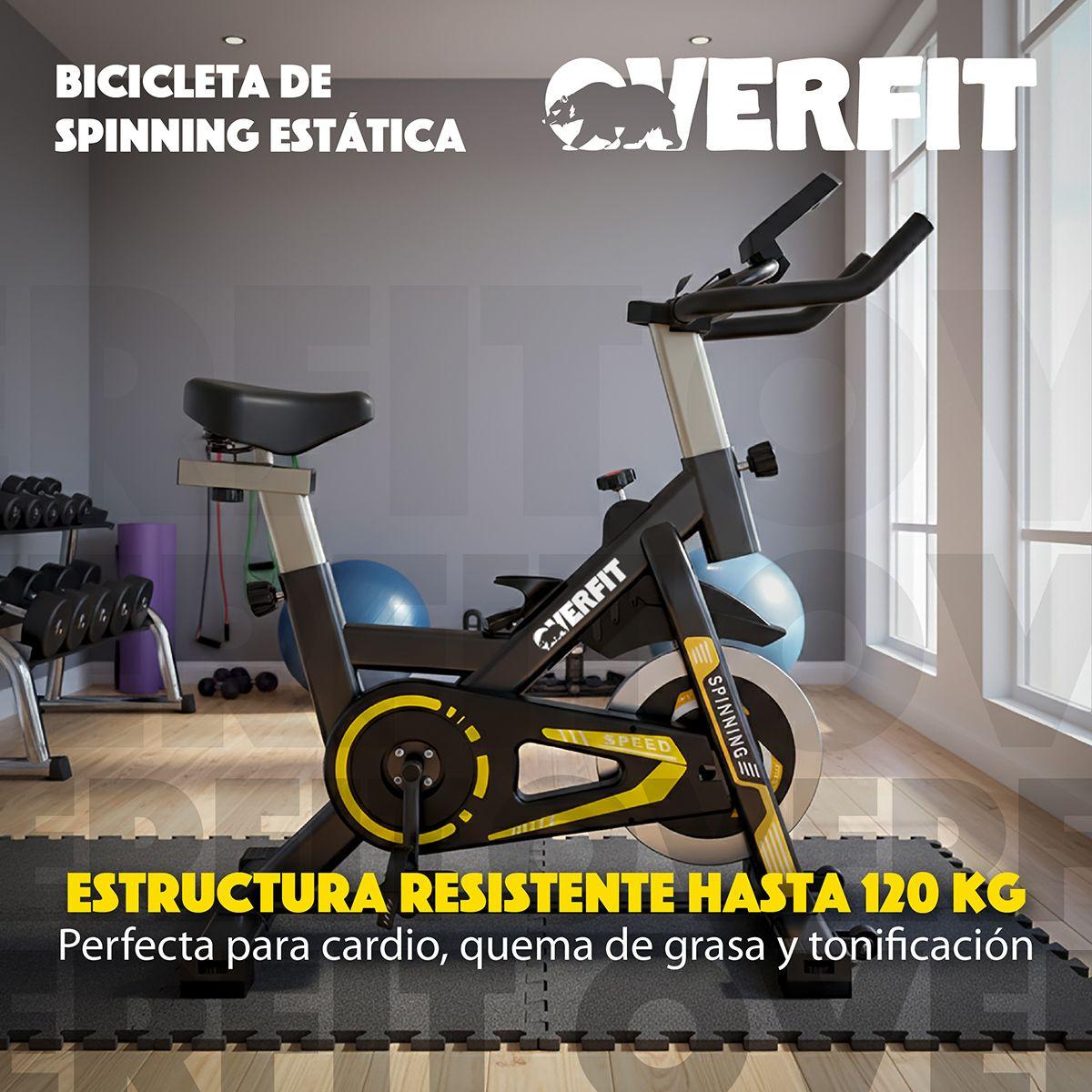 Bicicleta de Spinning Pro Overfit Estatica Fitness Gym 6 kg-8