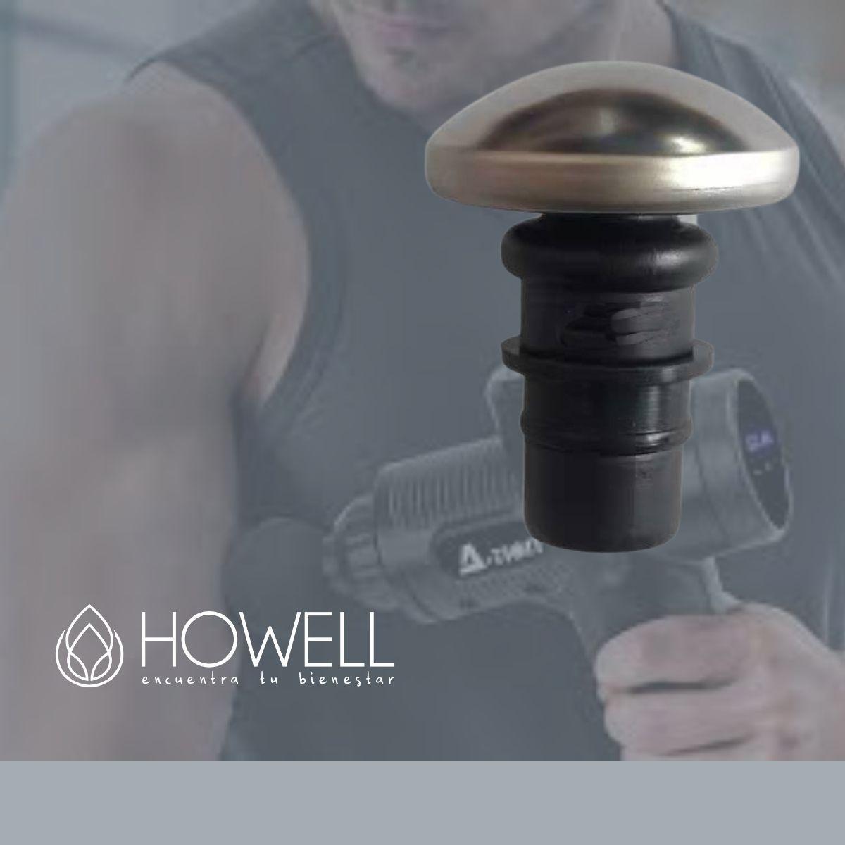 Cabezal Masajeador Metal Aceite Crema Pistola Masaje Howell-6