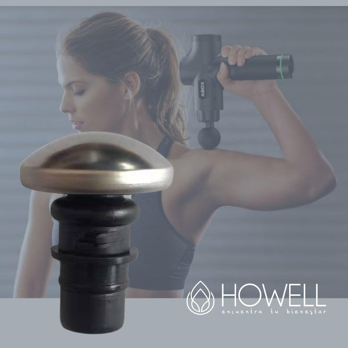 Cabezal Masajeador Metal Aceite Crema Pistola Masaje Howell-7