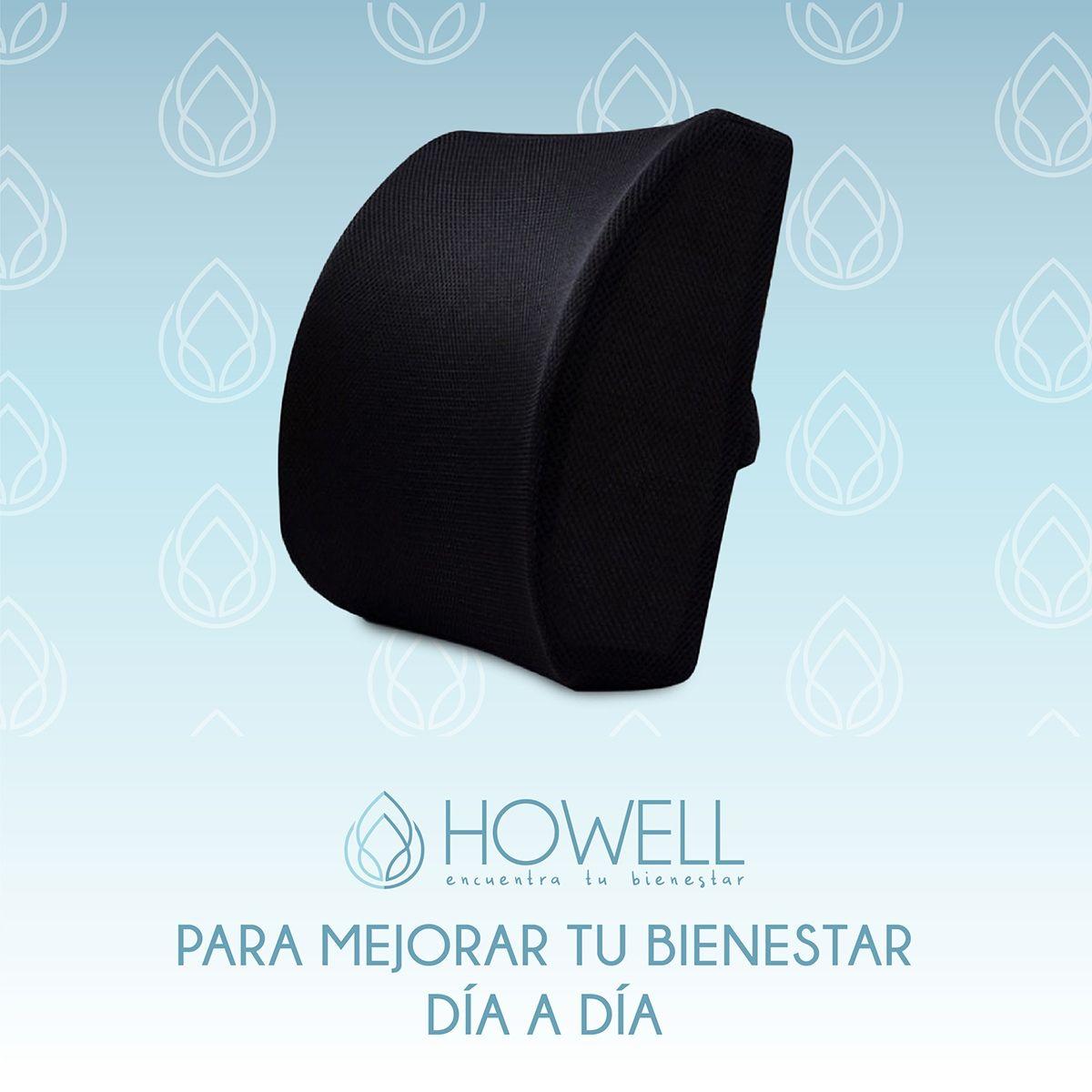 Cojin Lumbar Viscoelástico Asiento + Cojin Espalda Howell-7