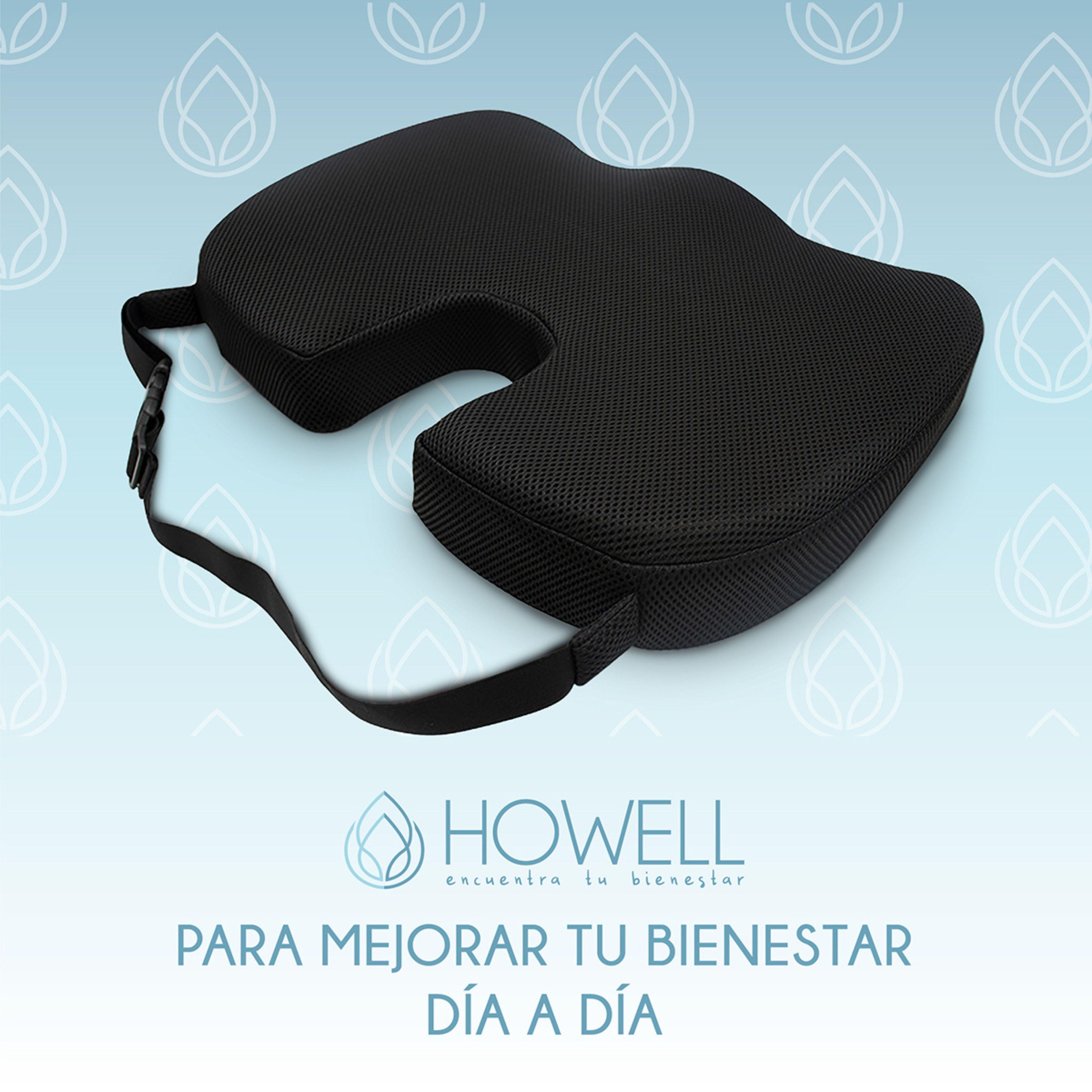 Cojin Lumbar Viscoelástico Asiento + Cojin Espalda Howell-5