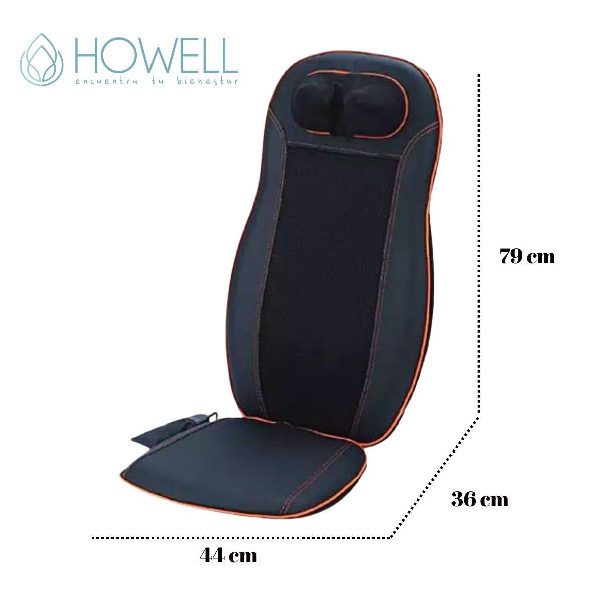 Asiento Masajeador Shiatsu Howell Con Calor Espalda Cuello-7