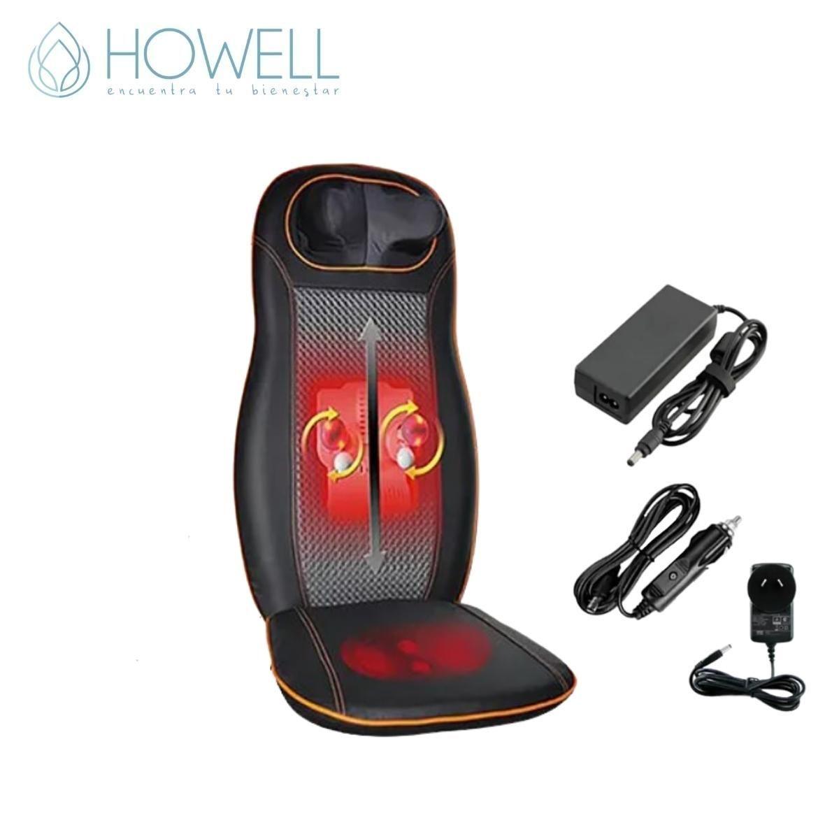 Asiento Masajeador Shiatsu Howell Con Calor Espalda Cuello-8