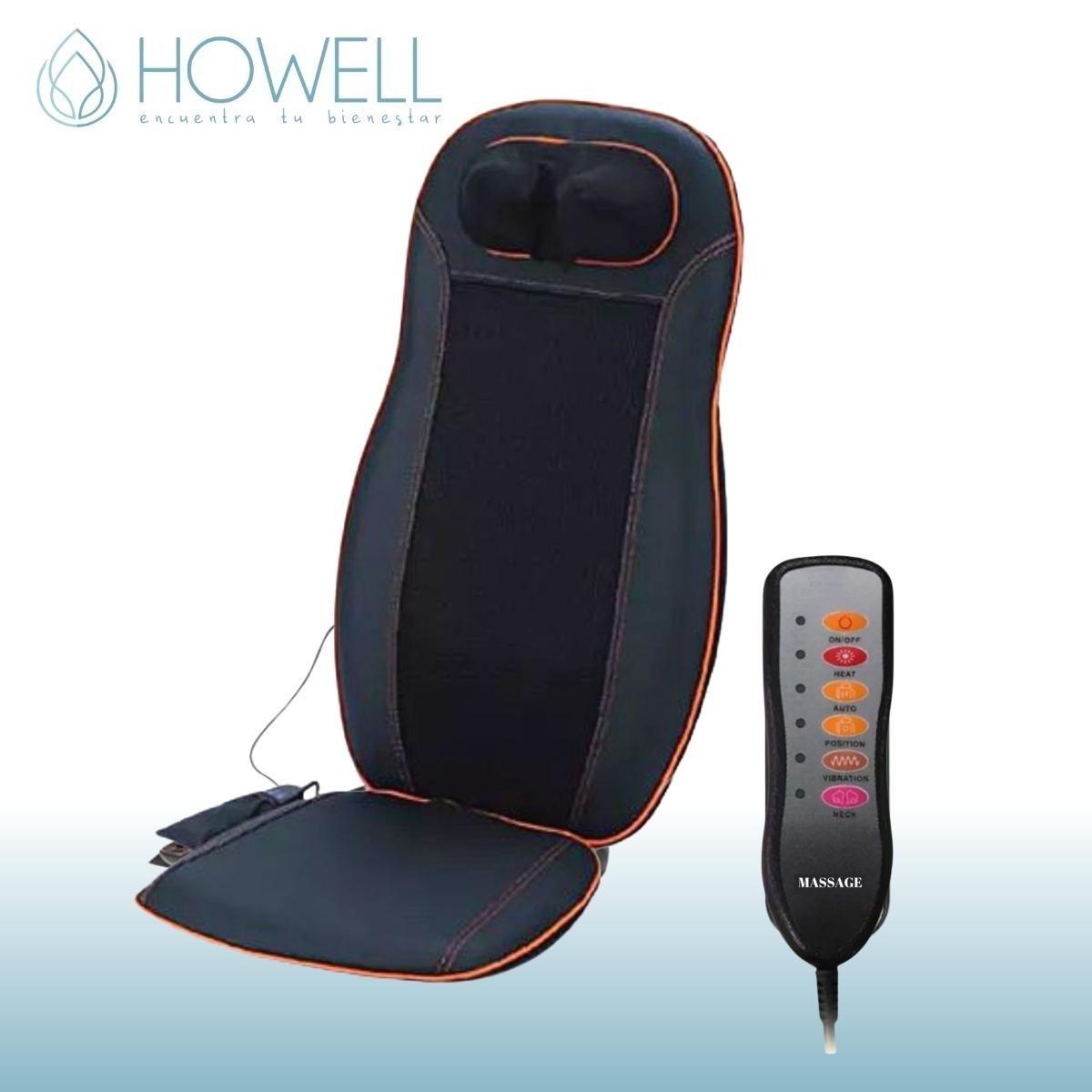 Asiento Masajeador Shiatsu Howell Con Calor Espalda Cuello-5