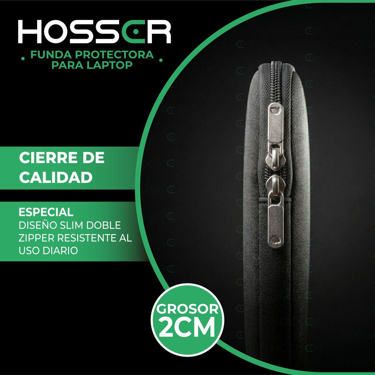 Funda Notebook 13 - 14 Pulgadas Hosser Bolsa Protectora Laptop Portatil Negro -5