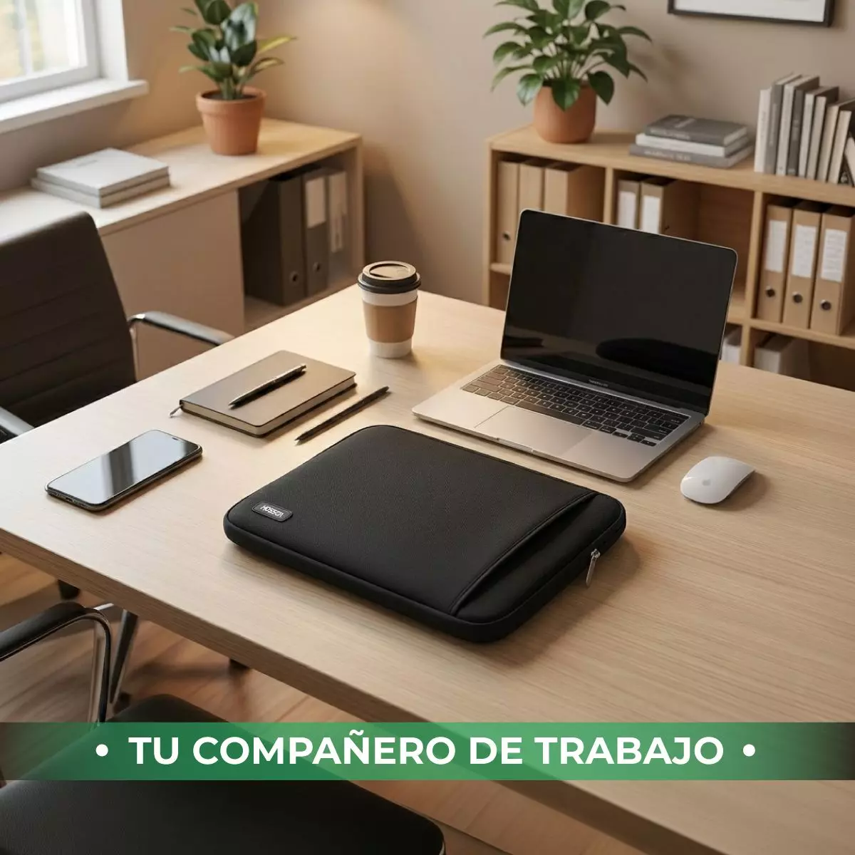 Funda Notebook 13 - 14 Pulgadas Hosser Bolsa Protectora Laptop Portatil Negro -8