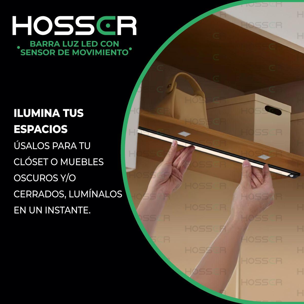 Aplique pared Luz Led Hosser Barra Con Sensor de Movimiento-6