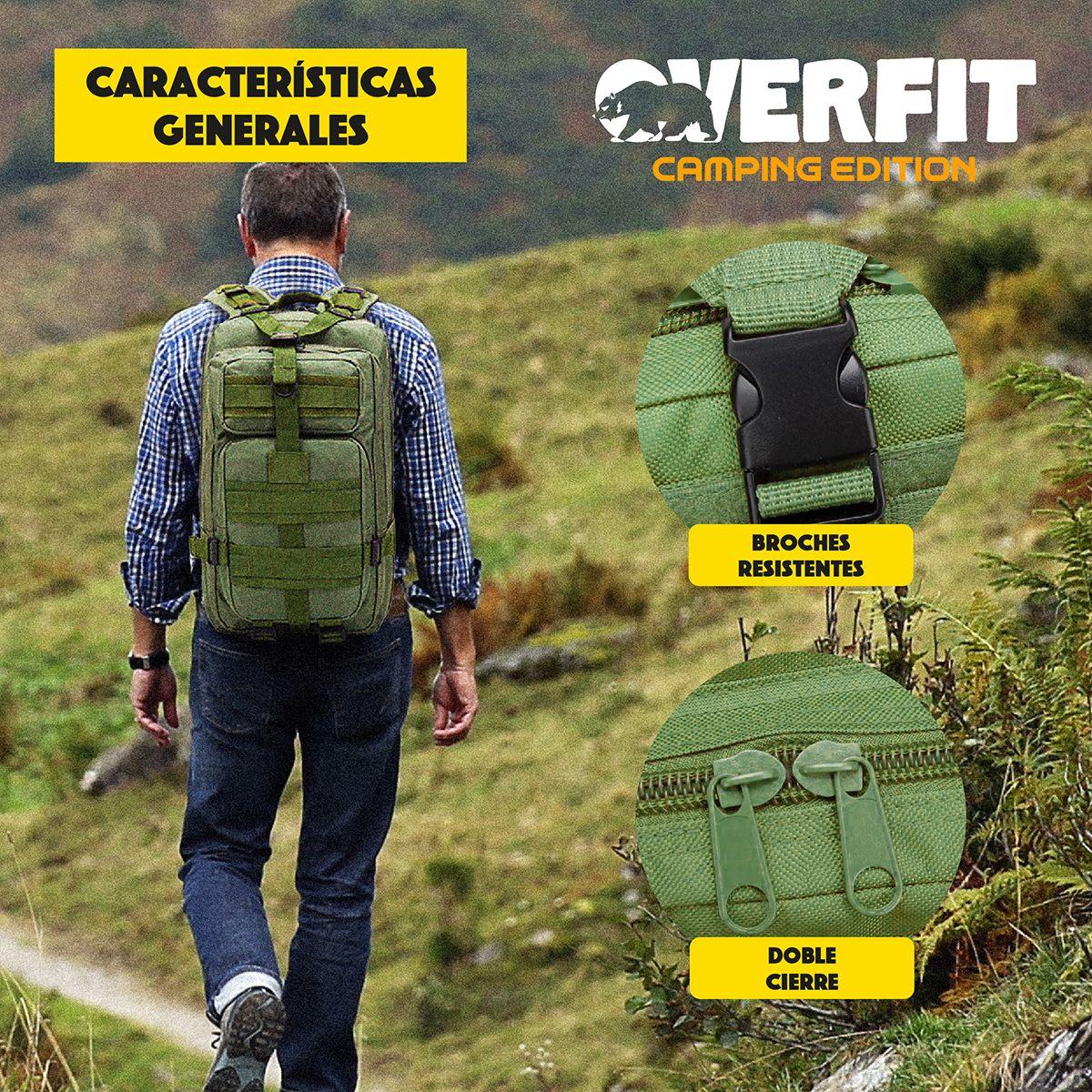 Mochila de Táctica Militar 30L Overfit Trekking Edition-6