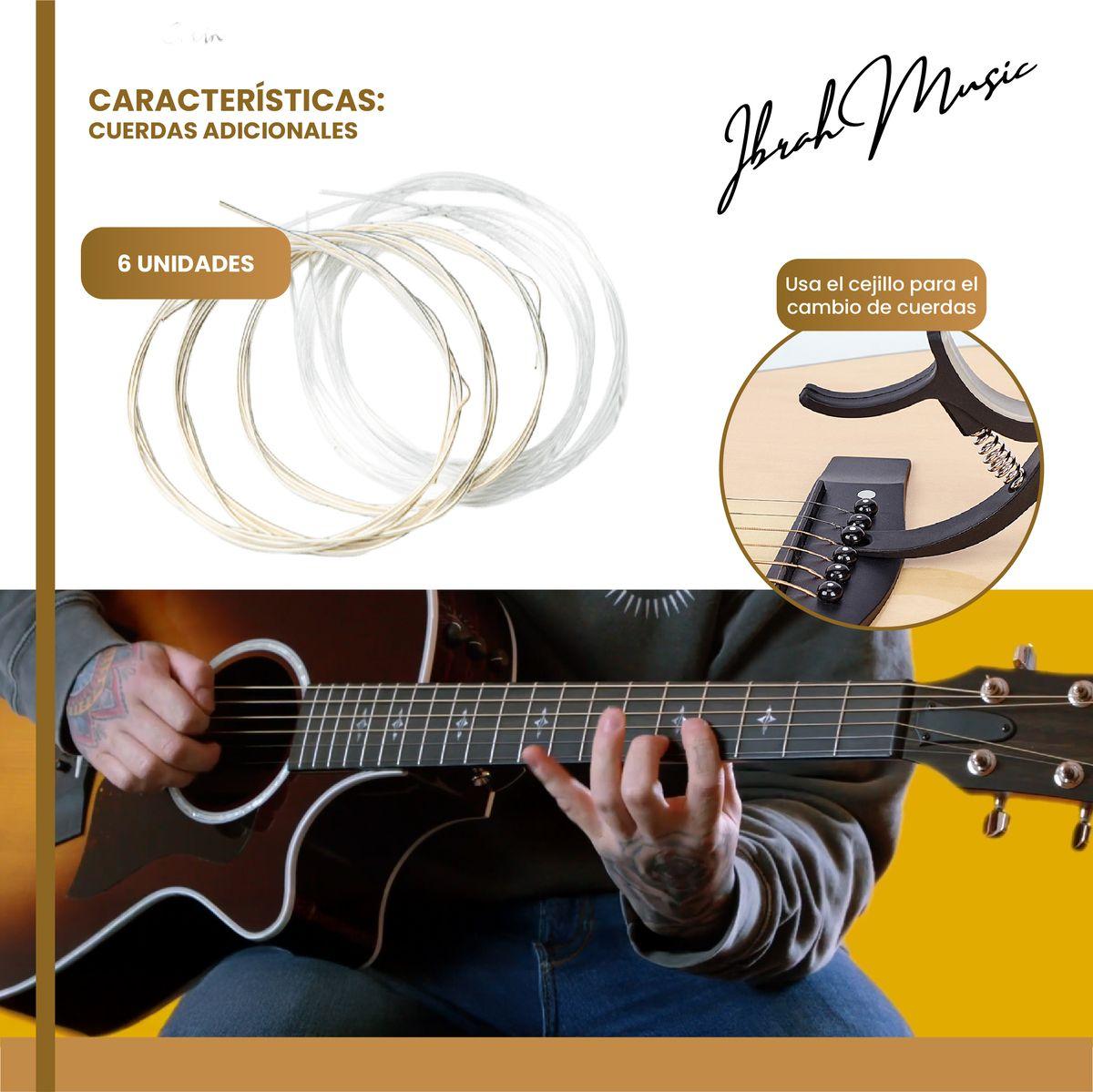 Accesorios Para Guitarra Acustica Ibrah Music Cuerdas Kit-4