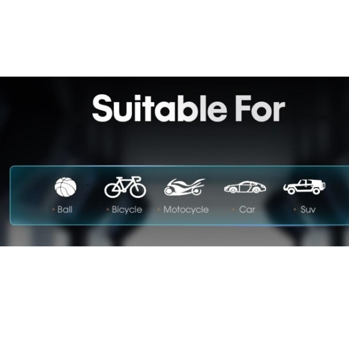 Compresor Aire Auto Portatil Inflador De Neumaticos 12V-11