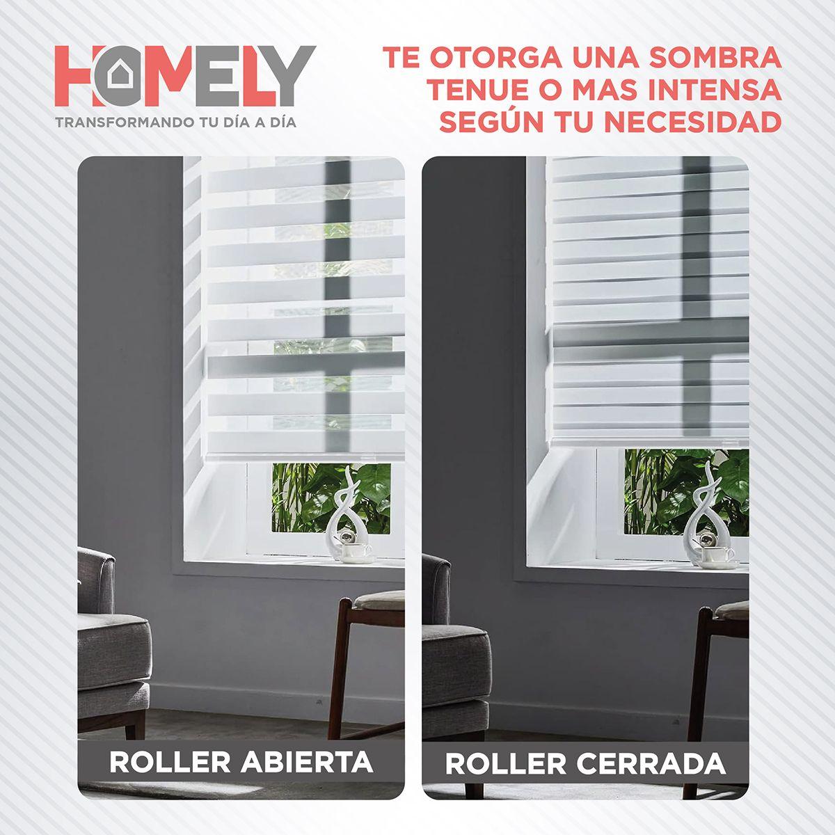 Cortinas Roller Duo 100% Dia y Noche Zebra 150x200cm Homely-5