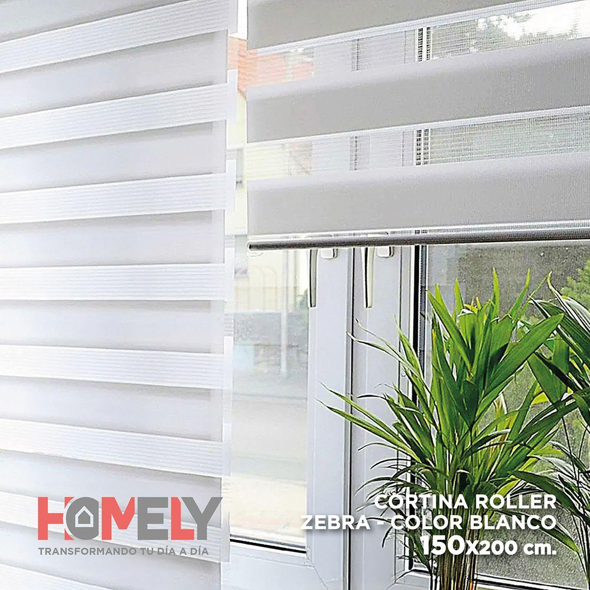 Cortinas Roller Duo 100% Dia y Noche Zebra 150x200cm Homely-8
