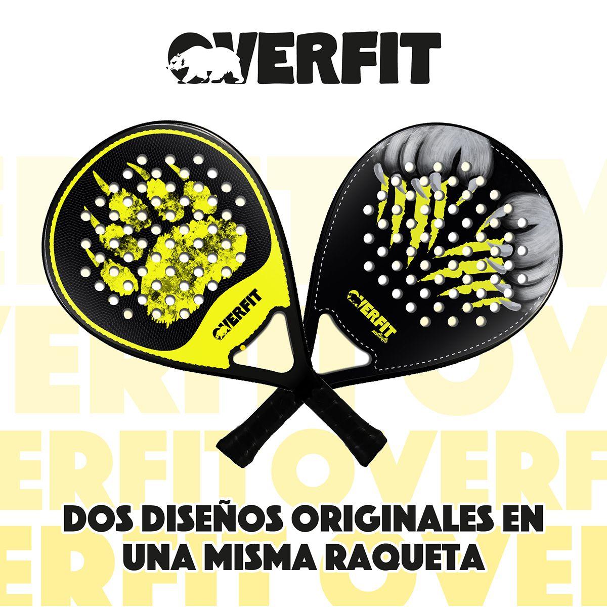 Pala de Padel Overfit ProStrike 38mm Fibra Híbrida + Bolso-4