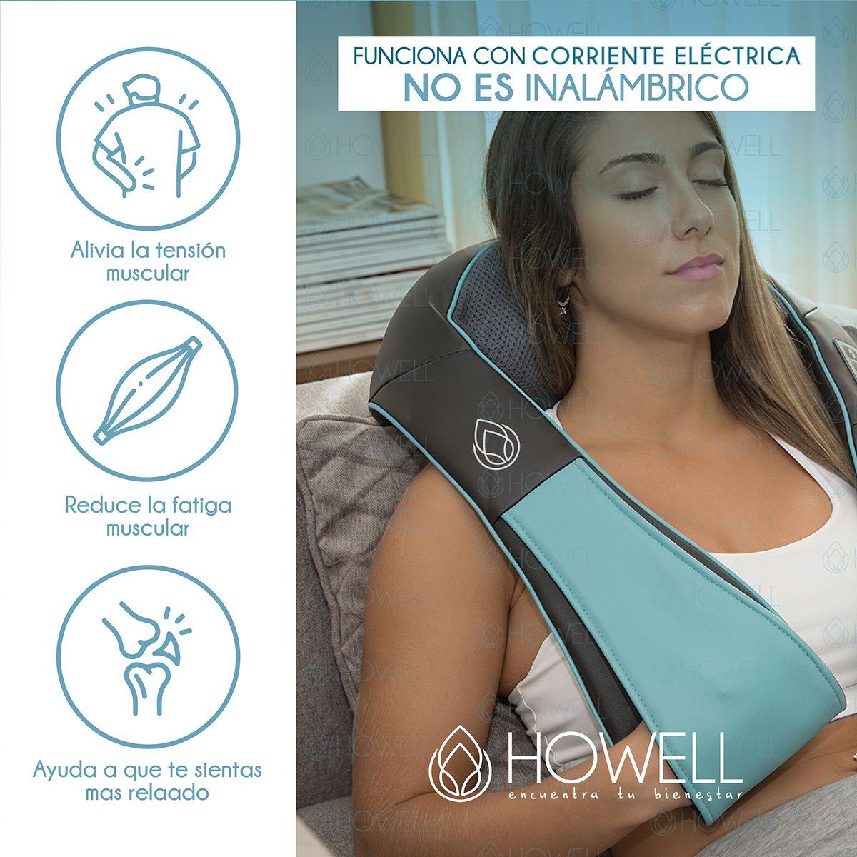 Masajeador De Cuello Espalda Howell Cervical V4 Celeste-2