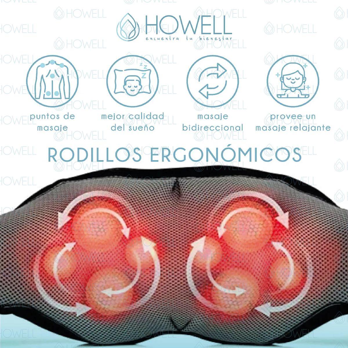 Masajeador De Cuello Espalda Howell Cervical V4 Celeste-3