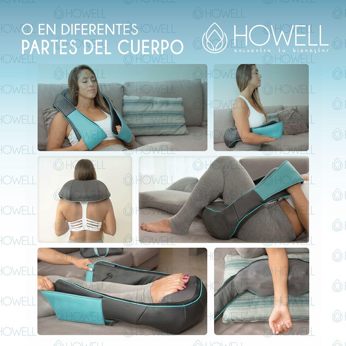 Masajeador De Cuello Espalda Howell Cervical V4 Celeste-8