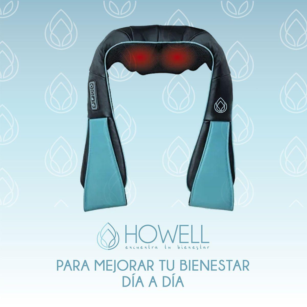 Masajeador De Cuello Espalda Howell Cervical V4 Celeste-9