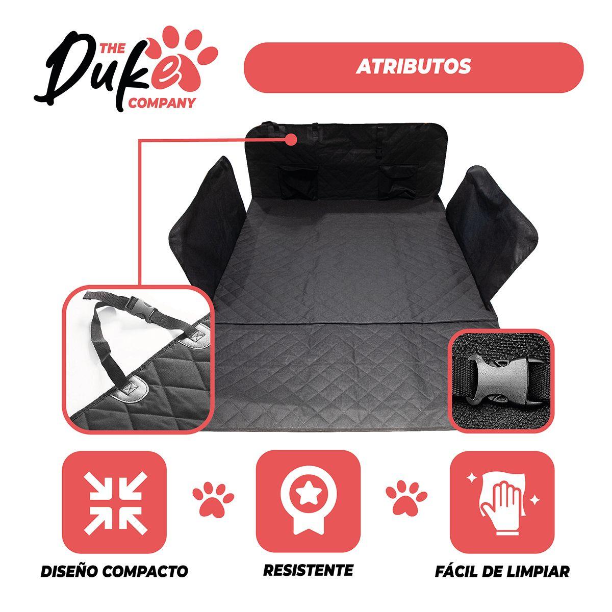 Funda Cobertor Maletero Auto Para Mascotas Duke Asiento-3