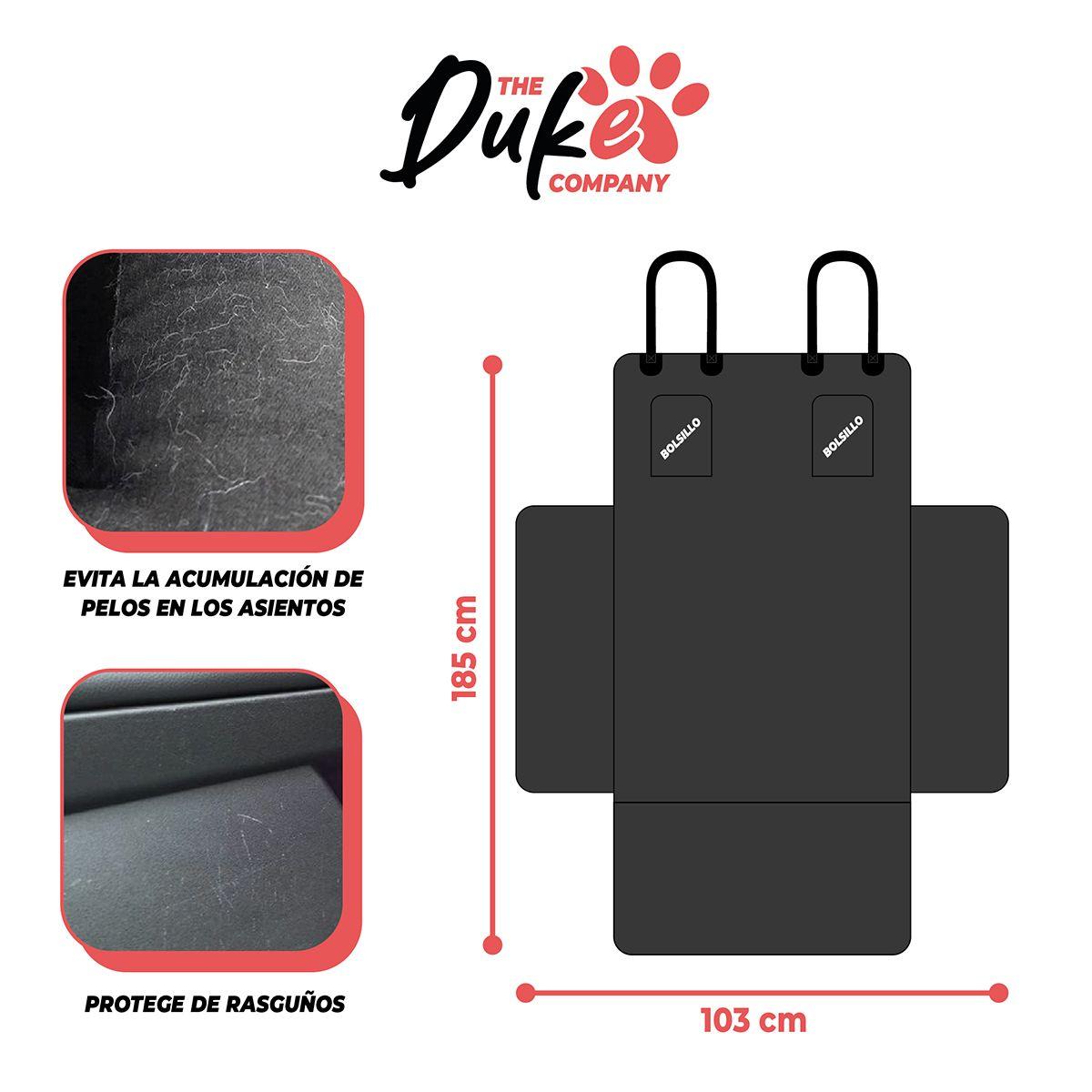 Funda Cobertor Maletero Auto Para Mascotas Duke Asiento-4