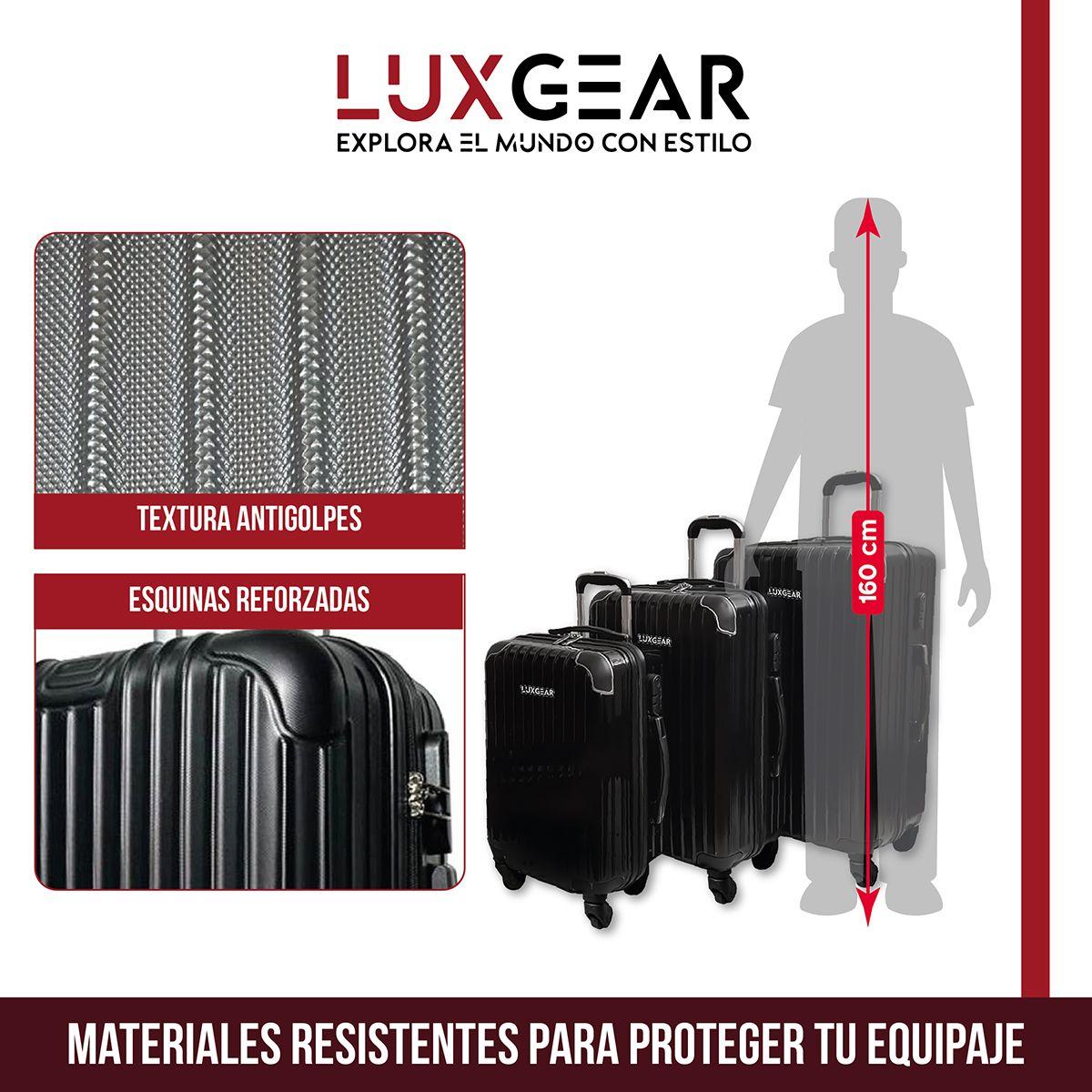 Maletas 10 15 23kg Luxgear Set x3 Maletas Viaje Antigolpes-2