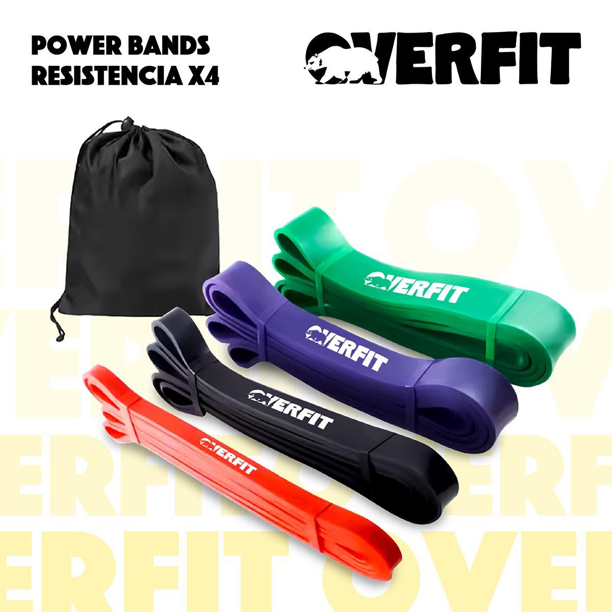Power Bands Overfit Bandas Elasticas Resistencia Set X4-4