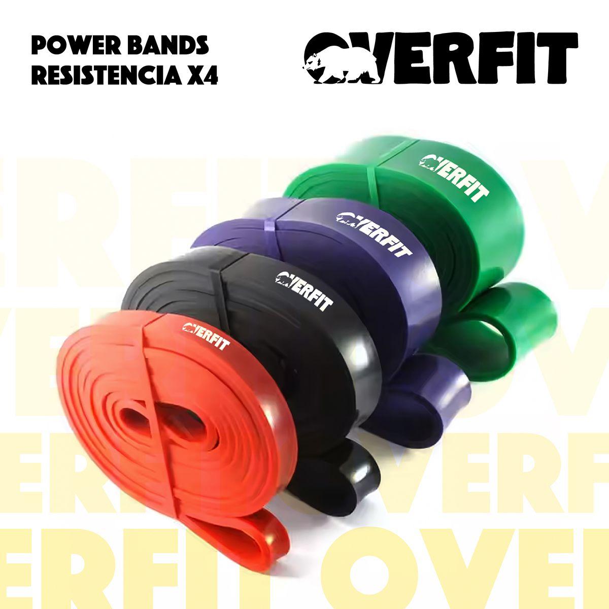 Power Bands Overfit Bandas Elasticas Resistencia Set X4-7