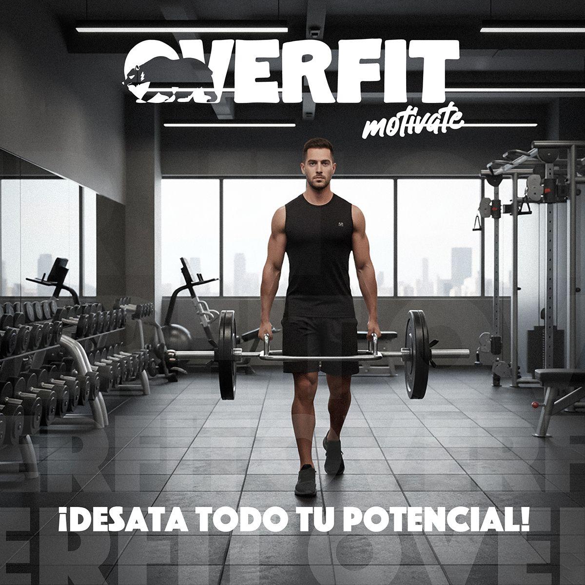 Barra Olimpica Hexagonal 23kg Overfit Acero Peso Muerto-9