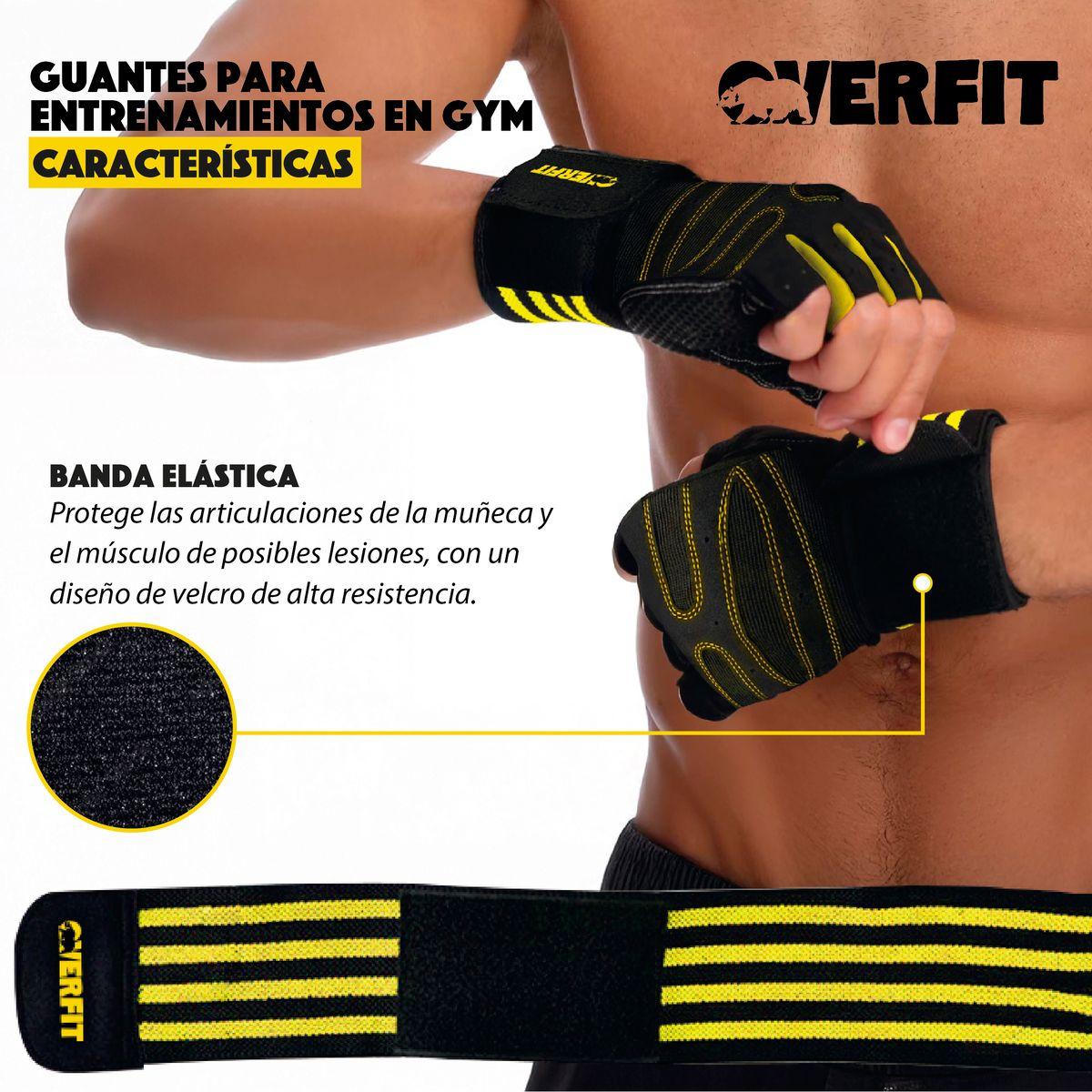 Guantes Gym Deportivos Overfit Talla L Entrenamiento Levantamiento Pesas Fitness-4