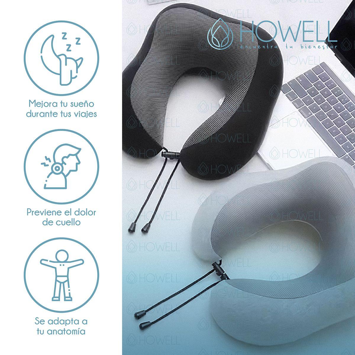 Almohada Cervical de Viaje Howell Visco Memory + Accesorios-2