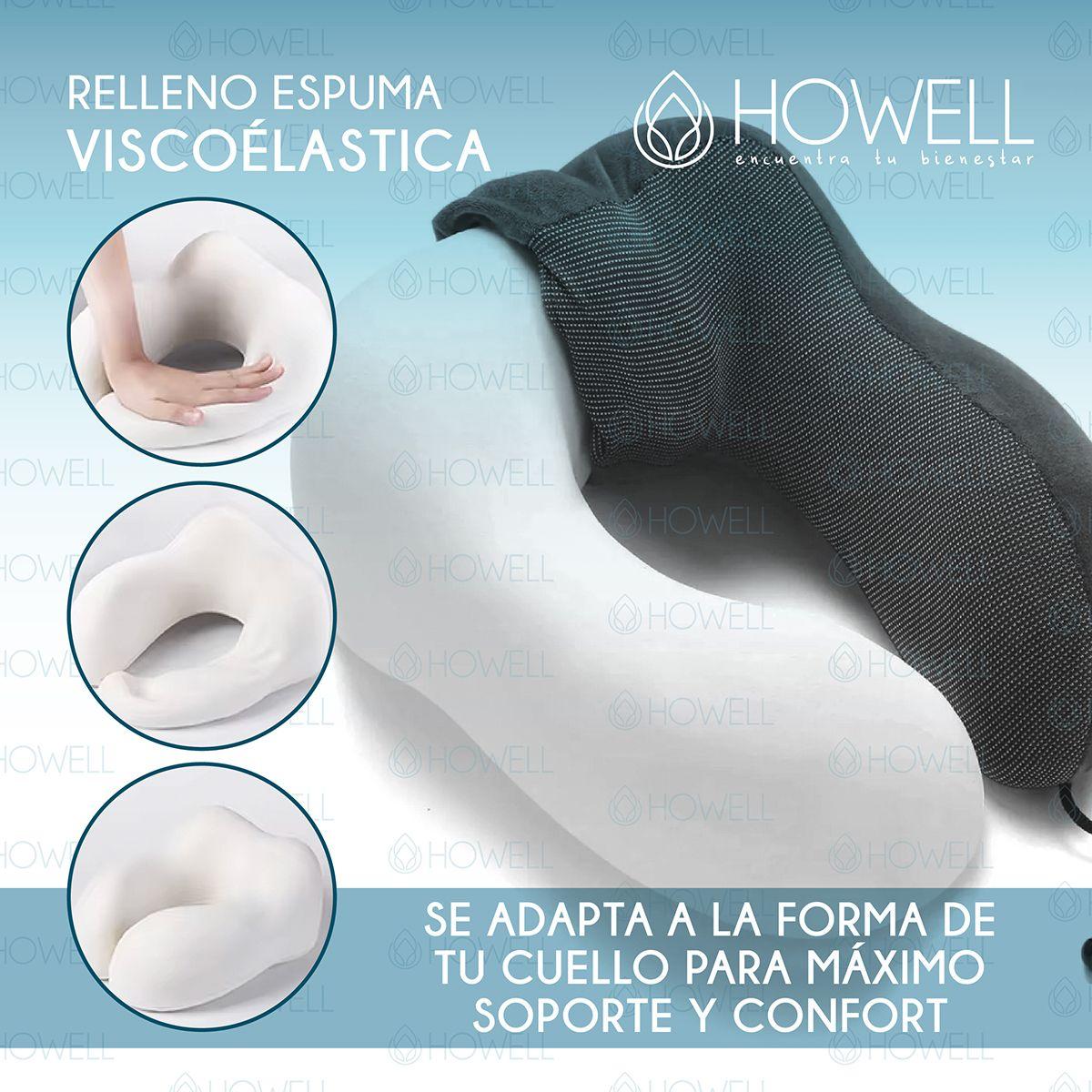 Almohada Cervical de Viaje Howell Visco Memory + Accesorios-3