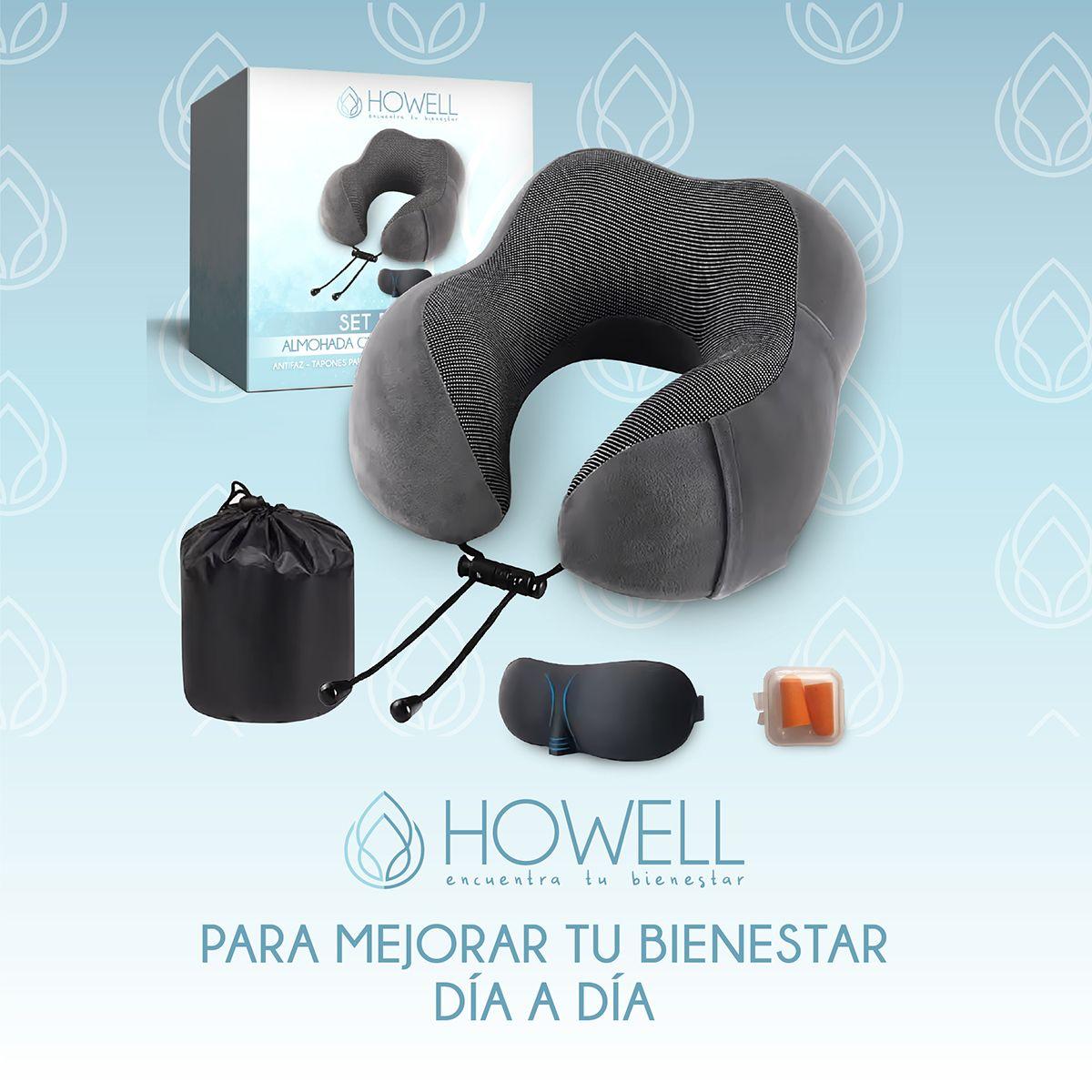 Almohada Cervical de Viaje Howell Visco Memory + Accesorios-9