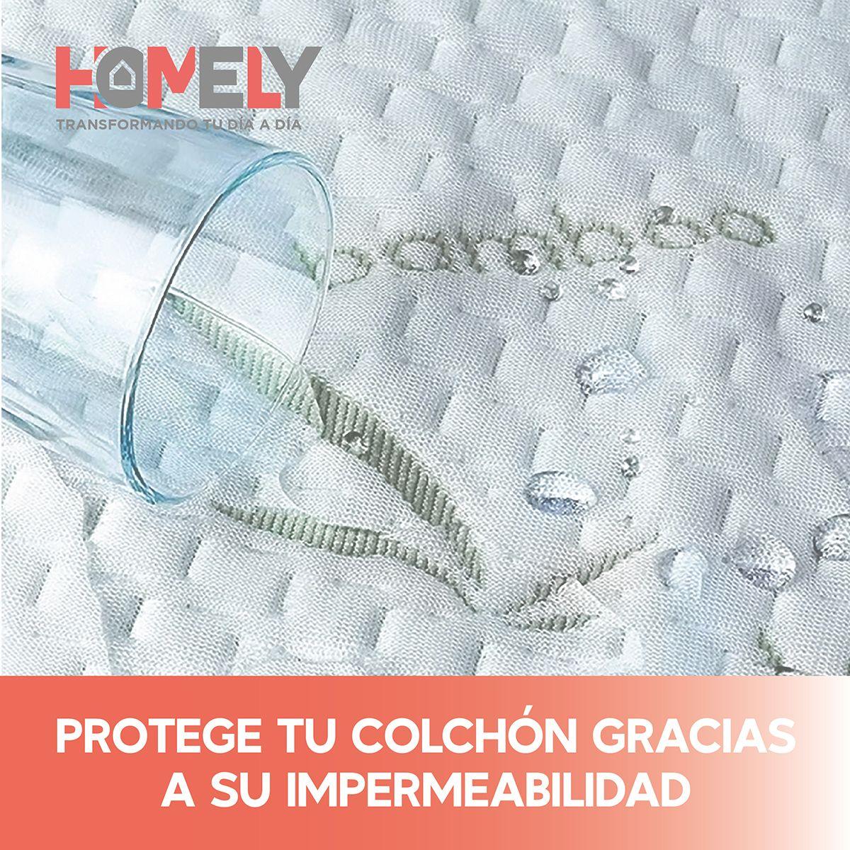 Cubre Colchon Bambu Cobertor Impermeable Varios Tamaños-5
