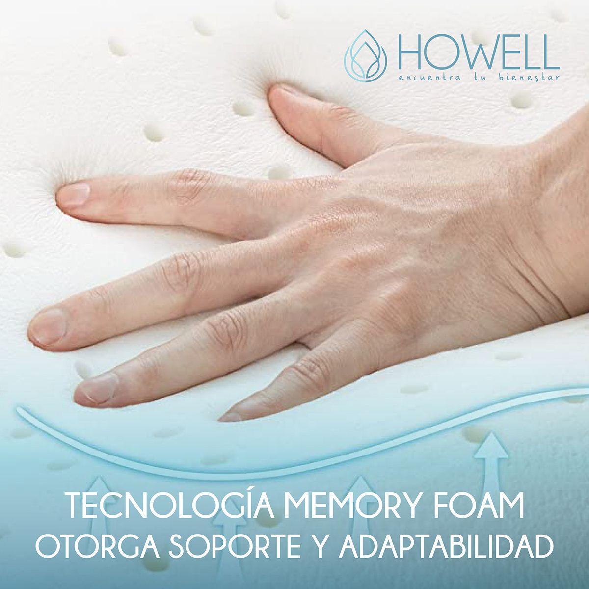 Almohada Gel Ortopédica Viscoelástica Howell Memory 60x40cm-6